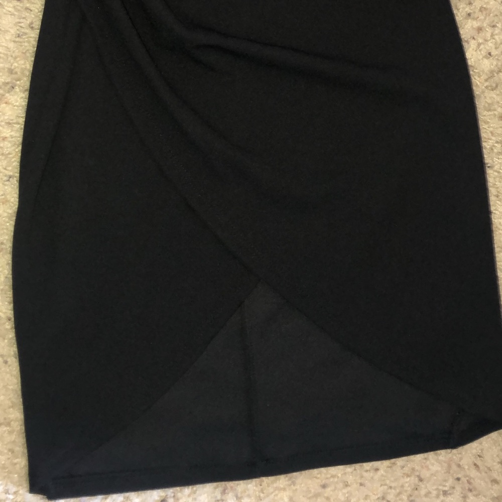 Akira Black LBD Tulip Midi Dress Size Small - Like New - Picture 5 of 8